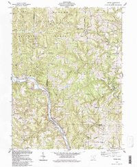 Cutler Ohio Historical topographic map, 1:24000 scale, 7.5 X 7.5 Minute, Year 1994
