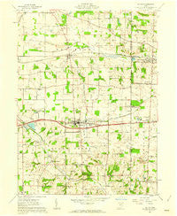 Dalton Ohio Historical topographic map, 1:24000 scale, 7.5 X 7.5 Minute, Year 1961