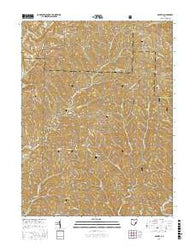 Dalzell Ohio Current topographic map, 1:24000 scale, 7.5 X 7.5 Minute, Year 2016