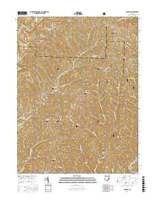 Dalzell Ohio Current topographic map, 1:24000 scale, 7.5 X 7.5 Minute, Year 2016