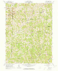 Dalzell Ohio Historical topographic map, 1:24000 scale, 7.5 X 7.5 Minute, Year 1961