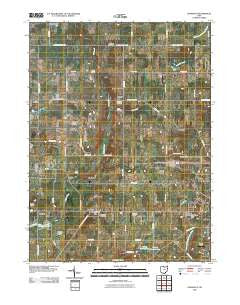 Damascus Ohio Historical topographic map, 1:24000 scale, 7.5 X 7.5 Minute, Year 2010