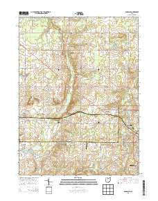 Damascus Ohio Historical topographic map, 1:24000 scale, 7.5 X 7.5 Minute, Year 2013