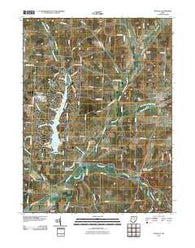 Danville Ohio Historical topographic map, 1:24000 scale, 7.5 X 7.5 Minute, Year 2010