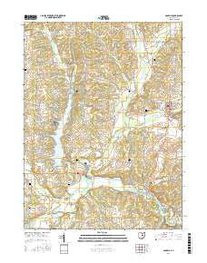 Danville Ohio Current topographic map, 1:24000 scale, 7.5 X 7.5 Minute, Year 2016