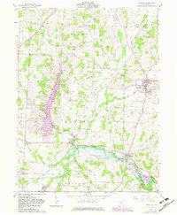 Danville Ohio Historical topographic map, 1:24000 scale, 7.5 X 7.5 Minute, Year 1961