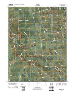 Darbyville Ohio Historical topographic map, 1:24000 scale, 7.5 X 7.5 Minute, Year 2010