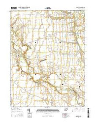 Darbyville Ohio Current topographic map, 1:24000 scale, 7.5 X 7.5 Minute, Year 2016