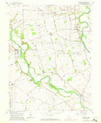 Darbyville Ohio Historical topographic map, 1:24000 scale, 7.5 X 7.5 Minute, Year 1958