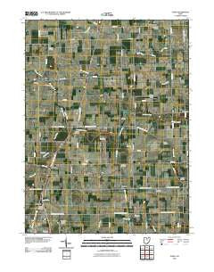 Dawn Ohio Historical topographic map, 1:24000 scale, 7.5 X 7.5 Minute, Year 2010