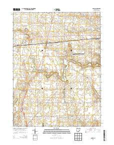 Dawn Ohio Historical topographic map, 1:24000 scale, 7.5 X 7.5 Minute, Year 2013