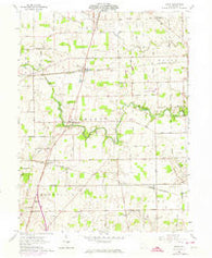 Dawn Ohio Historical topographic map, 1:24000 scale, 7.5 X 7.5 Minute, Year 1961