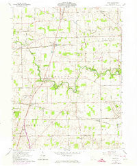 Dawn Ohio Historical topographic map, 1:24000 scale, 7.5 X 7.5 Minute, Year 1961