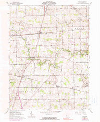Dawn Ohio Historical topographic map, 1:24000 scale, 7.5 X 7.5 Minute, Year 1961