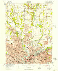Dayton North Ohio Historical topographic map, 1:24000 scale, 7.5 X 7.5 Minute, Year 1955