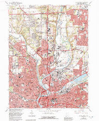 Dayton North Ohio Historical topographic map, 1:24000 scale, 7.5 X 7.5 Minute, Year 1965