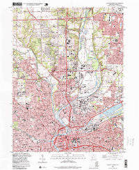Dayton North Ohio Historical topographic map, 1:24000 scale, 7.5 X 7.5 Minute, Year 1996