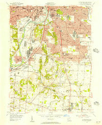 Dayton South Ohio Historical topographic map, 1:24000 scale, 7.5 X 7.5 Minute, Year 1955
