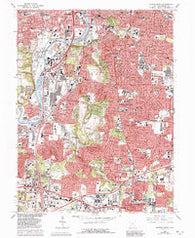 Dayton South Ohio Historical topographic map, 1:24000 scale, 7.5 X 7.5 Minute, Year 1966