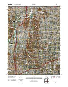 Dayton South Ohio Historical topographic map, 1:24000 scale, 7.5 X 7.5 Minute, Year 2010