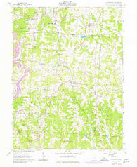Deavertown Ohio Historical topographic map, 1:24000 scale, 7.5 X 7.5 Minute, Year 1961