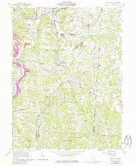 Deavertown Ohio Historical topographic map, 1:24000 scale, 7.5 X 7.5 Minute, Year 1961