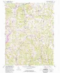 Deavertown Ohio Historical topographic map, 1:24000 scale, 7.5 X 7.5 Minute, Year 1961