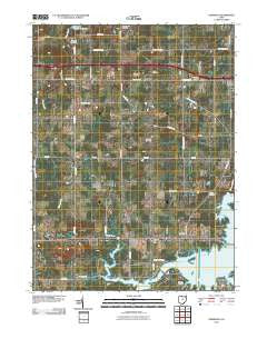 Deerfield Ohio Historical topographic map, 1:24000 scale, 7.5 X 7.5 Minute, Year 2010