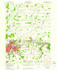 Defiance East Ohio Historical topographic map, 1:24000 scale, 7.5 X 7.5 Minute, Year 1959