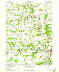 Defiance West Ohio Historical topographic map, 1:24000 scale, 7.5 X 7.5 Minute, Year 1960