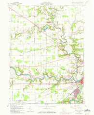 Defiance West Ohio Historical topographic map, 1:24000 scale, 7.5 X 7.5 Minute, Year 1960