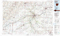 Defiance Ohio Historical topographic map, 1:100000 scale, 30 X 60 Minute, Year 1986