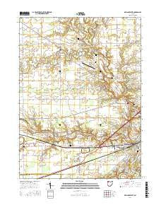 Defiance West Ohio Current topographic map, 1:24000 scale, 7.5 X 7.5 Minute, Year 2016