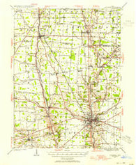 Delaware Ohio Historical topographic map, 1:62500 scale, 15 X 15 Minute, Year 1924