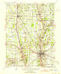 Delaware Ohio Historical topographic map, 1:62500 scale, 15 X 15 Minute, Year 1924
