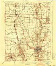 Delaware Ohio Historical topographic map, 1:62500 scale, 15 X 15 Minute, Year 1925