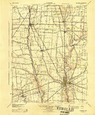 Delaware Ohio Historical topographic map, 1:62500 scale, 15 X 15 Minute, Year 1944