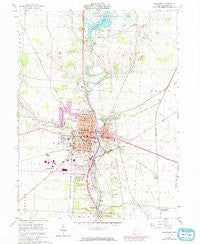 Delaware Ohio Historical topographic map, 1:24000 scale, 7.5 X 7.5 Minute, Year 1960
