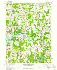 Dellroy Ohio Historical topographic map, 1:24000 scale, 7.5 X 7.5 Minute, Year 1959