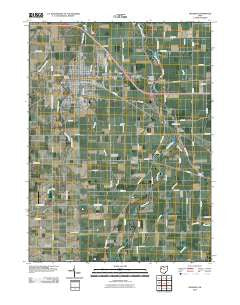 Delphos Ohio Historical topographic map, 1:24000 scale, 7.5 X 7.5 Minute, Year 2010