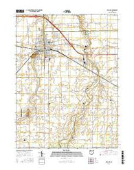 Delphos Ohio Current topographic map, 1:24000 scale, 7.5 X 7.5 Minute, Year 2016