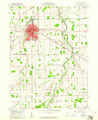 Delphos Ohio Historical topographic map, 1:24000 scale, 7.5 X 7.5 Minute, Year 1960