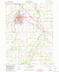 Delphos Ohio Historical topographic map, 1:24000 scale, 7.5 X 7.5 Minute, Year 1960