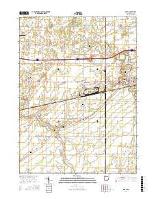 Delta Ohio Current topographic map, 1:24000 scale, 7.5 X 7.5 Minute, Year 2016