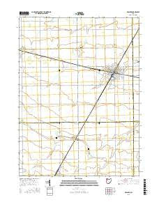 Deshler Ohio Current topographic map, 1:24000 scale, 7.5 X 7.5 Minute, Year 2016