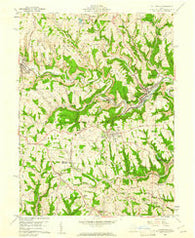 Dillonvale Ohio Historical topographic map, 1:24000 scale, 7.5 X 7.5 Minute, Year 1960