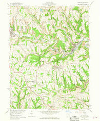 Dillonvale Ohio Historical topographic map, 1:24000 scale, 7.5 X 7.5 Minute, Year 1960