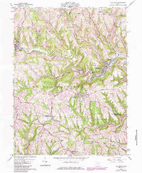 Dillonvale Ohio Historical topographic map, 1:24000 scale, 7.5 X 7.5 Minute, Year 1960