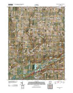 Donnelsville Ohio Historical topographic map, 1:24000 scale, 7.5 X 7.5 Minute, Year 2010