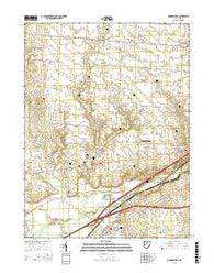 Donnelsville Ohio Current topographic map, 1:24000 scale, 7.5 X 7.5 Minute, Year 2016